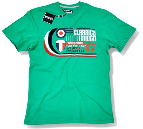 Lambretta Classica Moto 250 Series Mod T Shirt Green  Preview